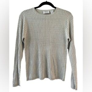 Vintage Kevo 100% Silk Gray Sweater 
Size Small